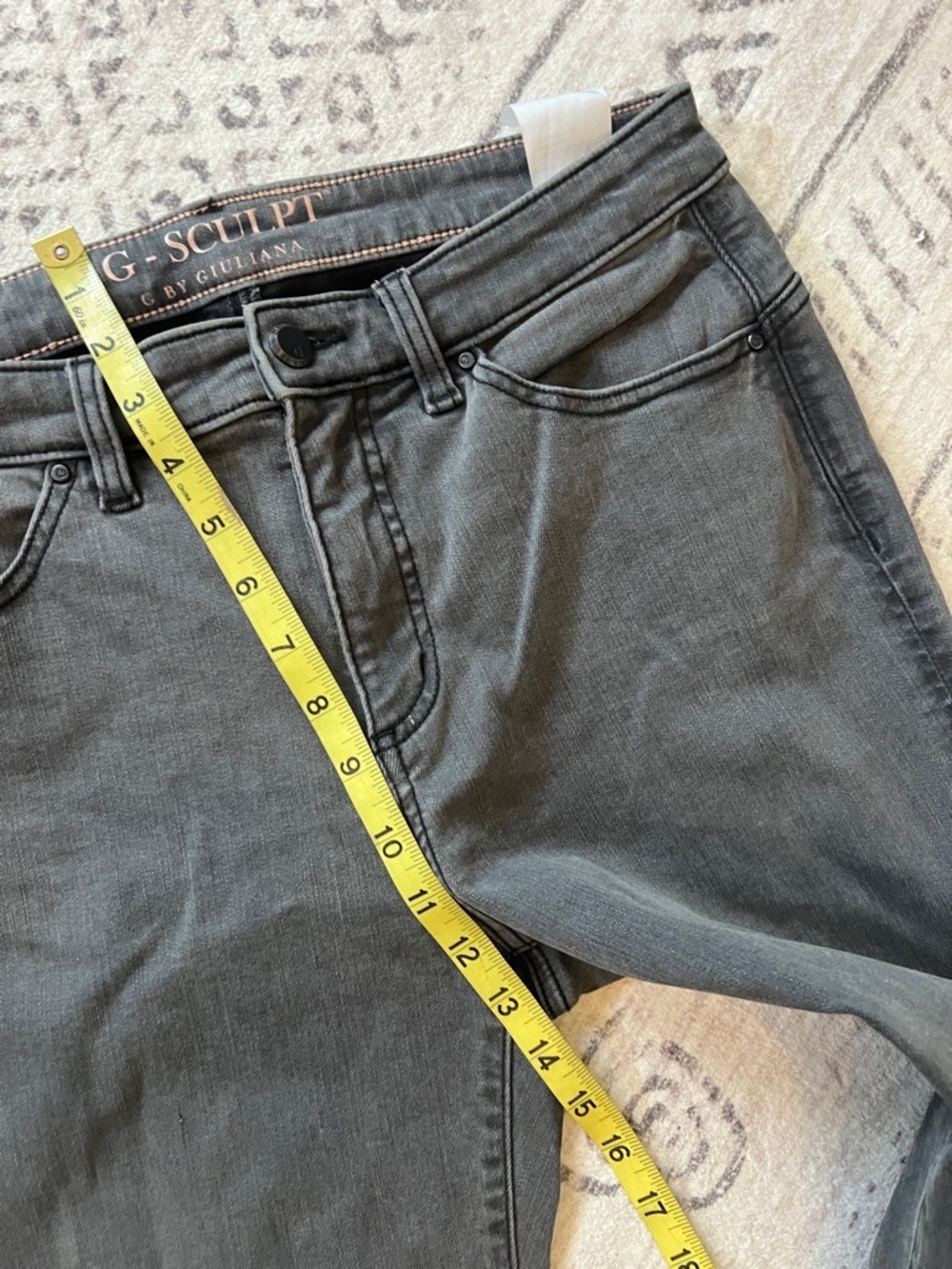 G by Giuliana Grey Washed Cropped Ankle Jeans - Picture 8 of 11